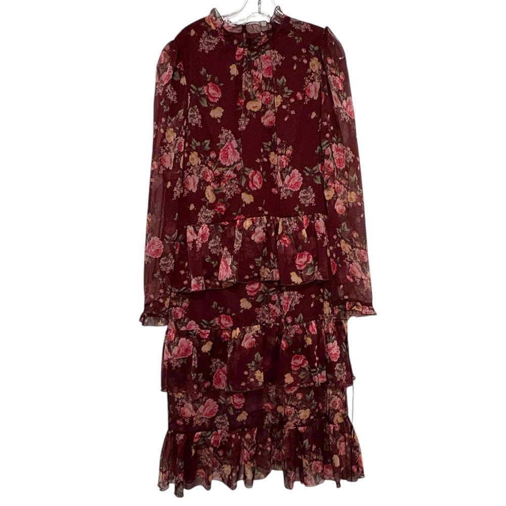 Seni & Cade NWOT Floral Ruffled Dress - Picture 2 of 6